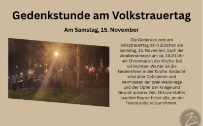 Gedenkstunde am Volkstrauertag
